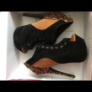 Cheetah boot heels